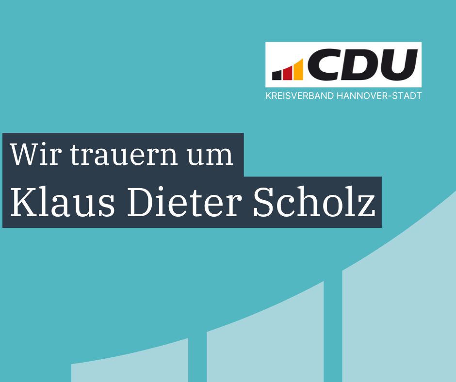 CDU trauert um ehemaligen Bürgermeister Klaus Dieter Scholz 